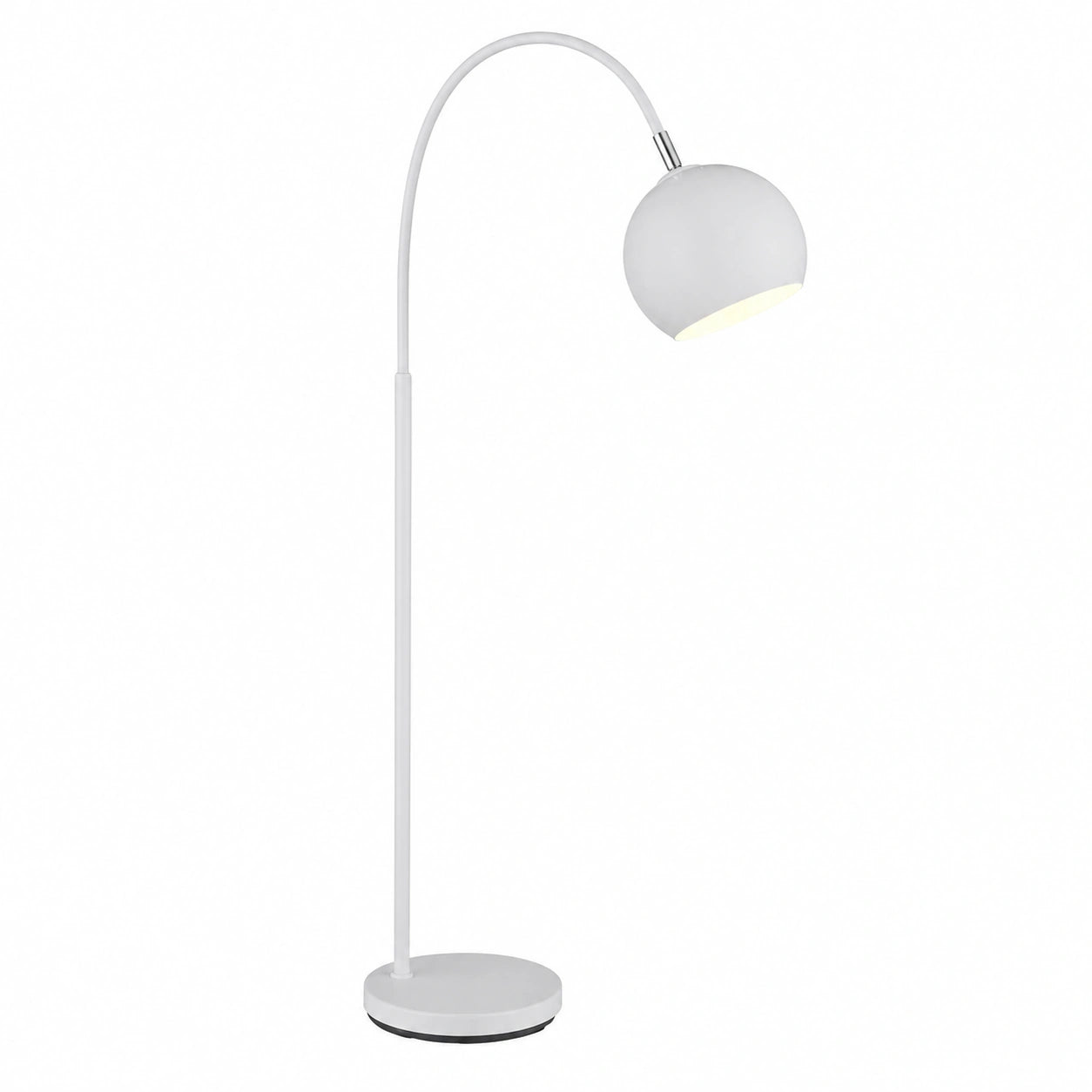 Moderne Stehlampe aus Metall mit weißem Schirm, E27 Fassung, 150 cm hoch, ideal für Schlafzimmer