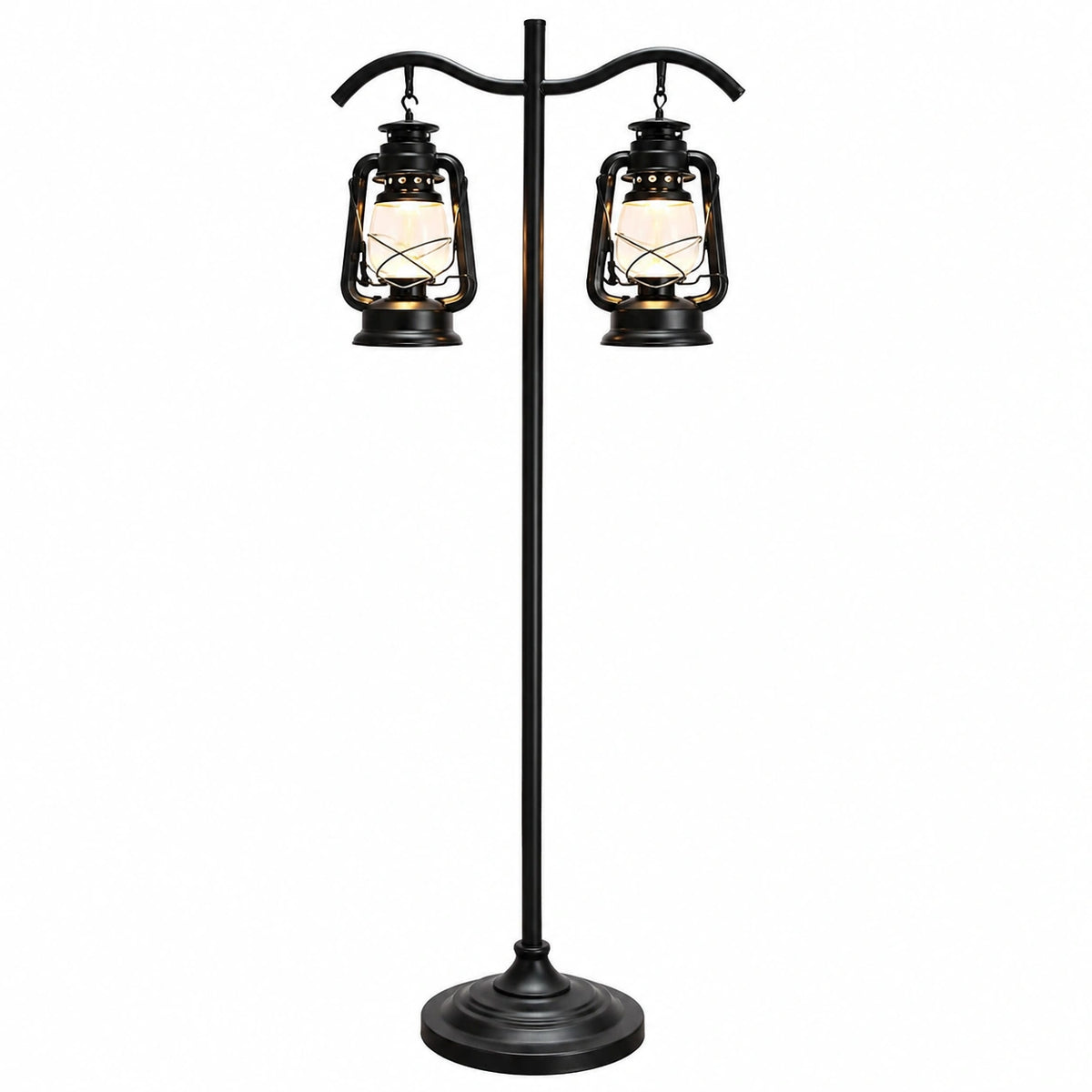 Vintage Stehlampe im Kerosinlampen-Design für Wohnzimmer und Balkon