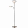 Moderne LED Stehleuchte 7W mit Deckenfluter Funktion für Wohnzimmer