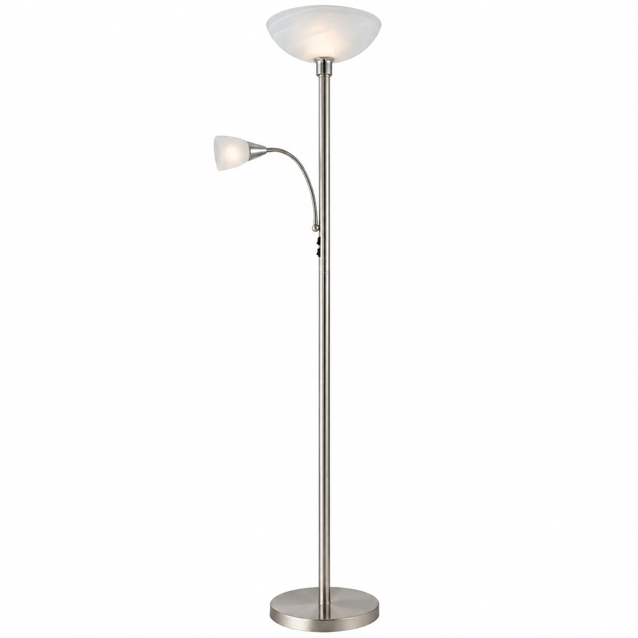 Moderne LED Stehleuchte 7W mit Deckenfluter Funktion für Wohnzimmer