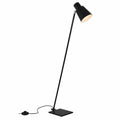 BRILONER - Elegante Schwarze Stehleuchte mit Schwenkarm und Fußschalter für Wohnambiente