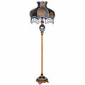 Moderne Stehlampe mit Stoffschirm für Wohnzimmer und Schlafzimmer, platzsparend, ohne Regale