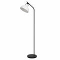 EGLO Stehleuchte Matlock aus Metall, Industrial Design, Schwarz und Grau, E27, für Wohnzimmer