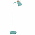 Industrielle Stehlampe im Bauernhausstil mit Metall-Lampenschirm, E27 LED Warmweiß, Grün, für Wohnzimmer und Büro