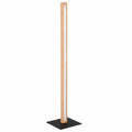 Trio LED Stehleuchte Bellari aus Holz und Metall, 20W dimmbare LED, Touch-Dimmer in Schwarz