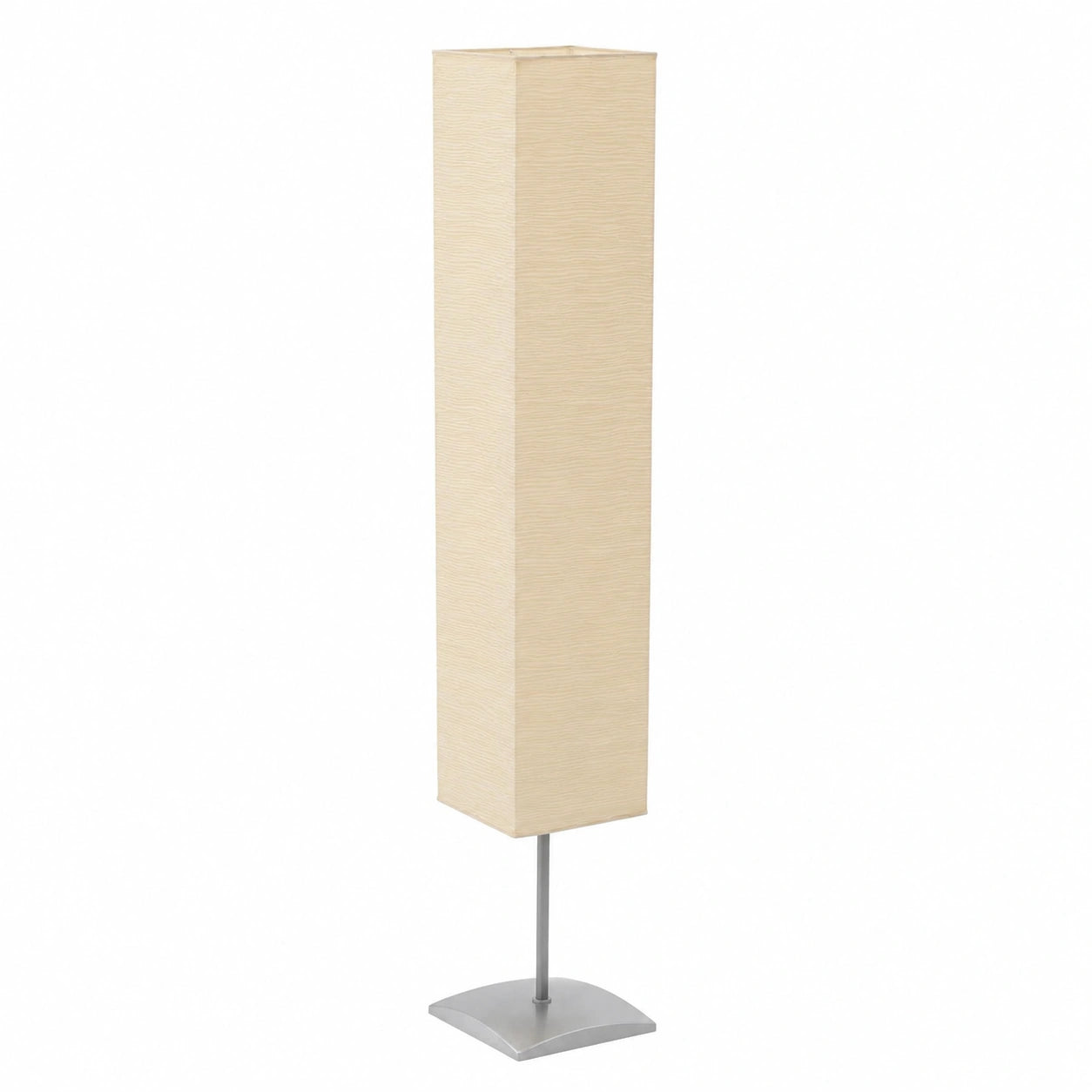 Moderne Stehleuchte aus Stahl für Wohnzimmer & Schlafzimmer, 135 cm, Beige