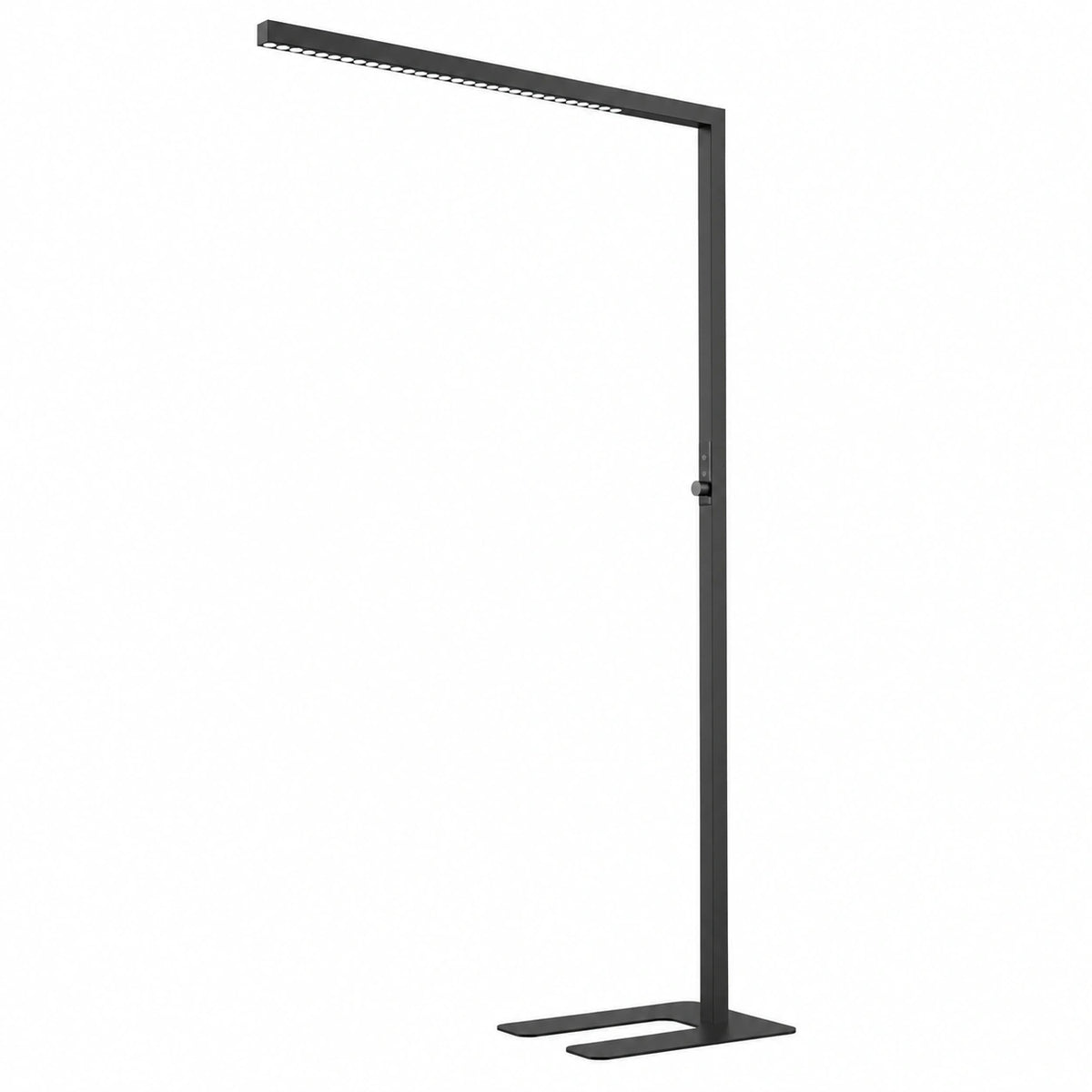 SOLLA LED Stehlampe mit verstellbarem Kopf, Augenschonend, 45W Tageslicht, für Büro und Konferenzraum, Schwarz