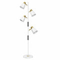Moderne LED-Stehlampe 36W mit Fernbedienung, Touch, 4 Farbtemperaturen, Drehbares Design, Ideal für Wohnzimmer, Schlafzimmer, Büro, Weiß