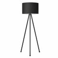 Moderne LED-Standleuchte, dimmbar mit Metall-Dreibein – Für Wohn- und Schlafzimmer, Schwarz