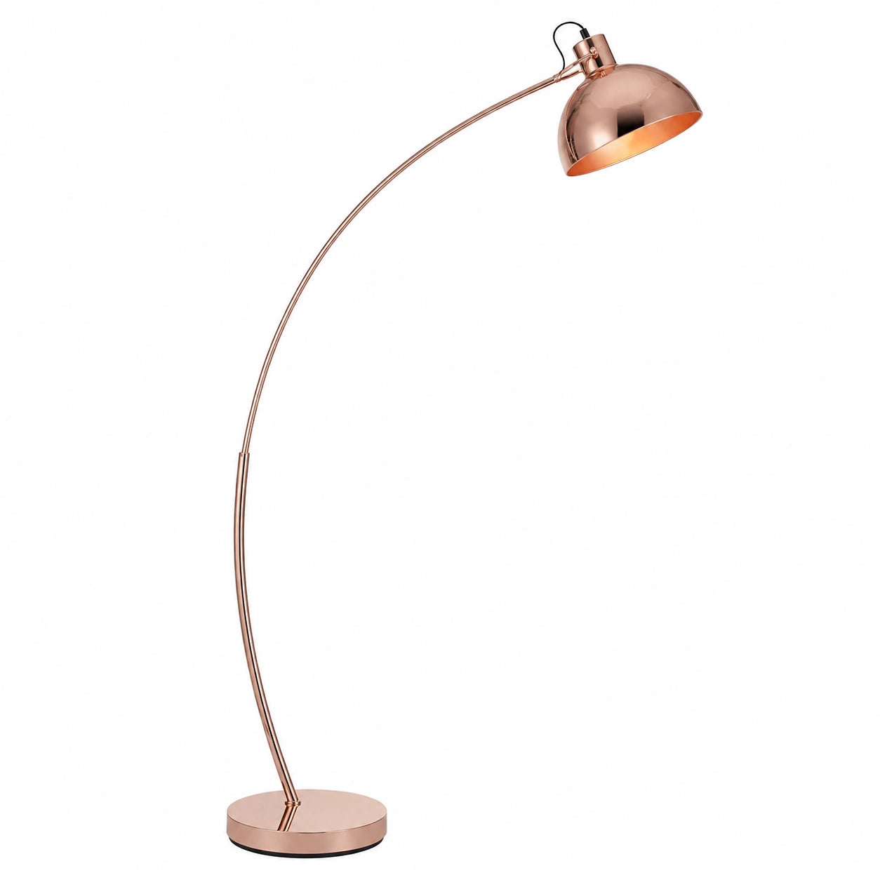 Moderne LED-Stehlampe Arco in Gold für Wohnzimmer