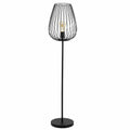 EGLO Vintage Stehlampe Newtown, Retro-Design aus schwarzem Stahl, E27 Fassung, mit Trittschalter